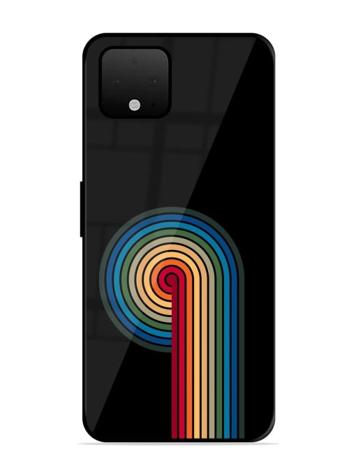 Rainbow Ripple Glossy Soft Edge Case for Google Pixel 4 Xl Chachhi