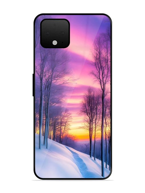 Winter'S Purple Haze Glossy Soft Edge Case for Google Pixel 4 Xl Chachhi