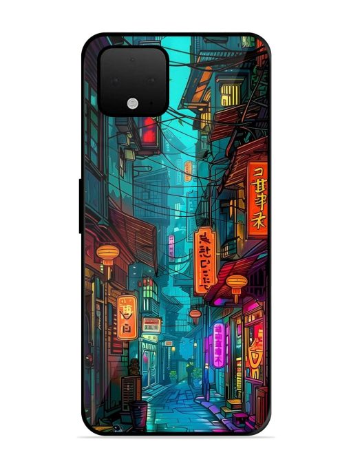 Neon Nightscape Glossy Soft Edge Case for Google Pixel 4 Xl Chachhi