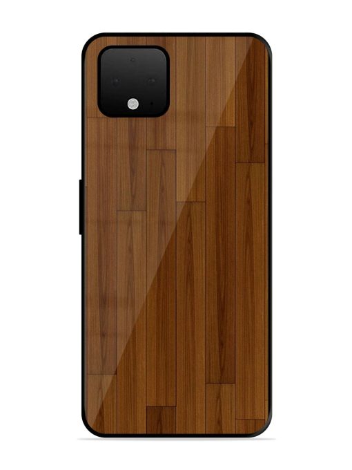 Warm Woodgrain Glossy Soft Edge Case for Google Pixel 4 Xl Chachhi