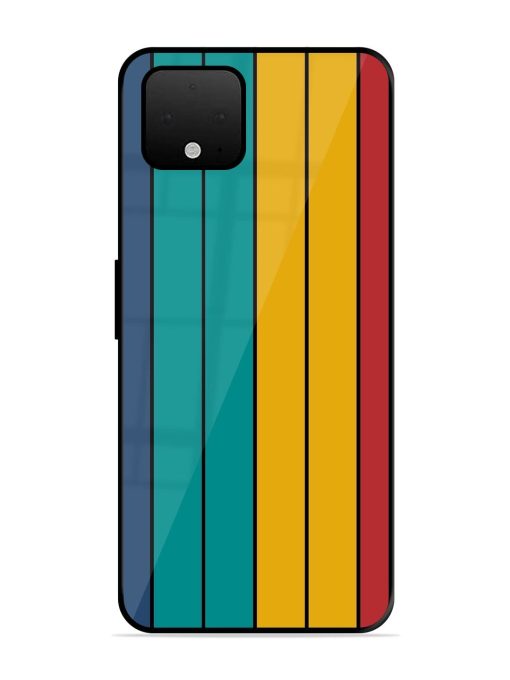 Retro Stripes Glossy Soft Edge Case for Google Pixel 4 Xl Chachhi