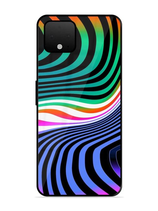 Psychedelic Waves Glossy Soft Edge Case for Google Pixel 4 Xl Chachhi