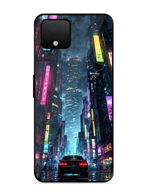 Neon Nightscape Glossy Soft Edge Case for Google Pixel 4 Xl Chachhi