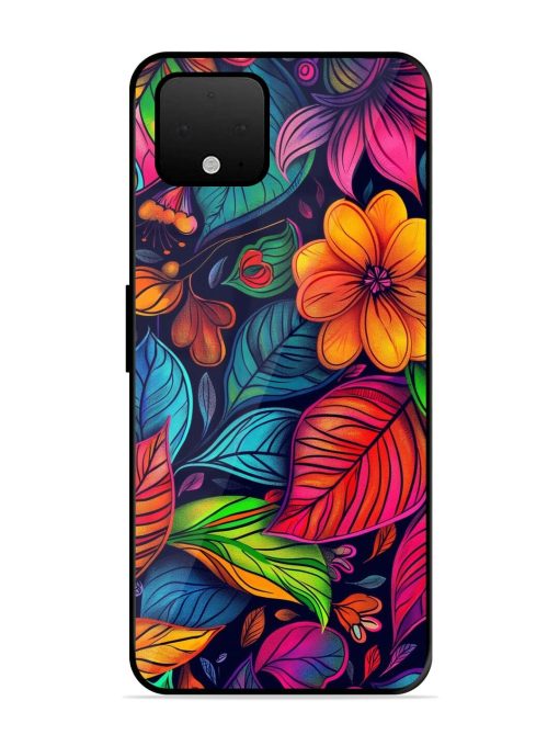 Rainbow Of Blooms Glossy Soft Edge Case for Google Pixel 4 Xl