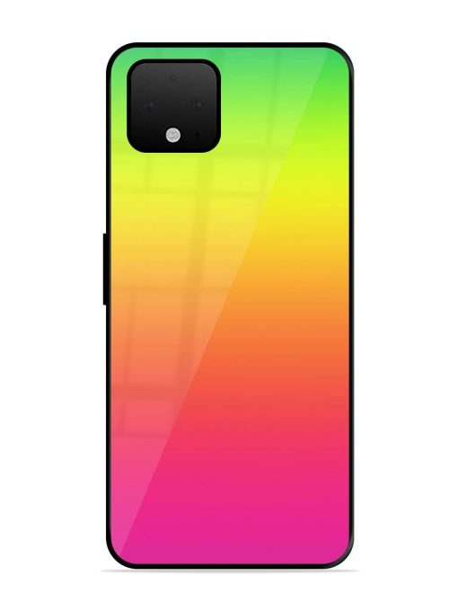 Rainbow Gradient Glossy Soft Edge Case for Google Pixel 4 Xl Chachhi