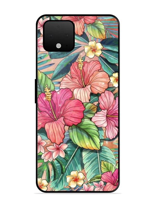 Tropical Tapestry Glossy Soft Edge Case for Google Pixel 4 Xl Chachhi