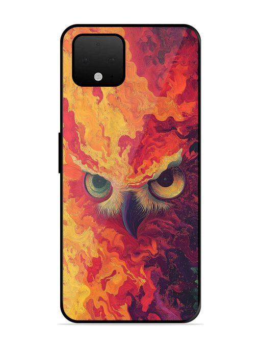 Fiery Owl Glossy Soft Edge Case for Google Pixel 4 Xl Chachhi