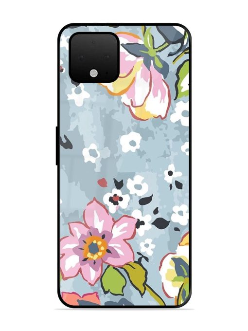 Floral Fantasy Glossy Soft Edge Case for Google Pixel 4 Xl Chachhi