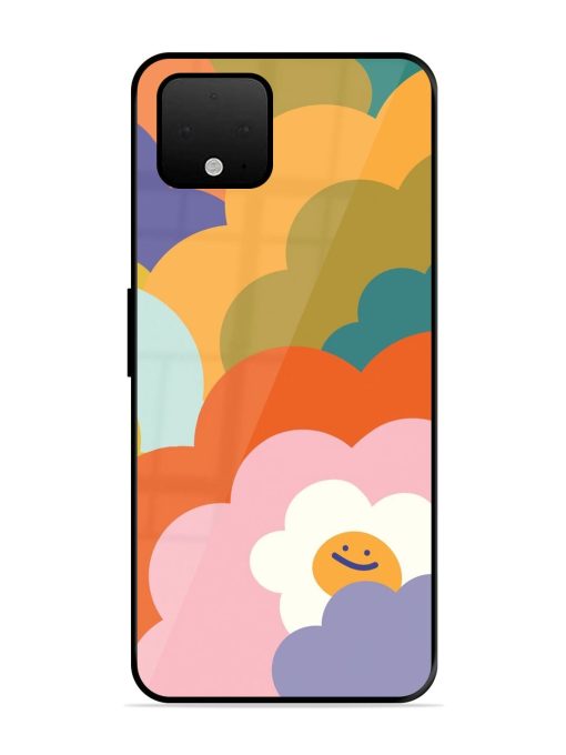 Happy Flower Power Glossy Soft Edge Case for Google Pixel 4 Xl Chachhi