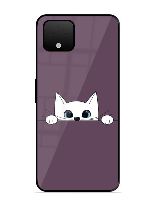 Peek-A-Boo Kitty Glossy Soft Edge Case for Google Pixel 4 Xl Chachhi