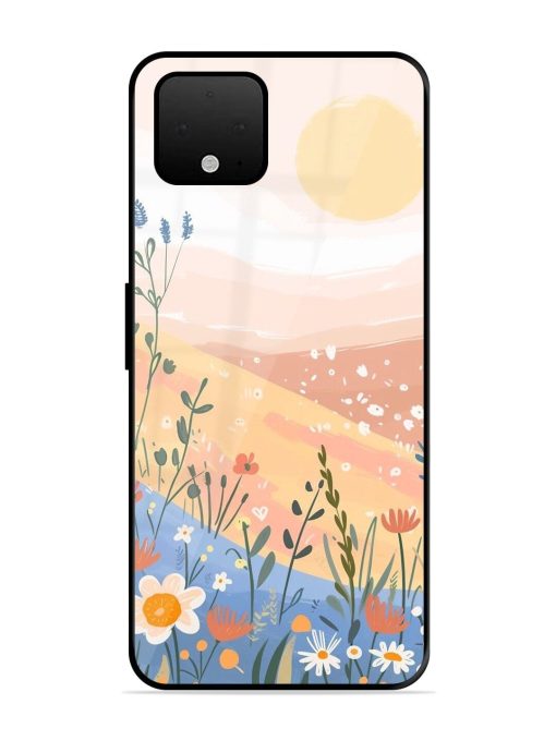 Golden Hour Blooms Glossy Soft Edge Case for Google Pixel 4 Xl Chachhi