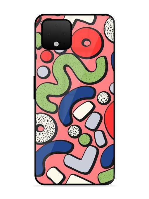 Groovy Geometric Shapes Glossy Soft Edge Case for Google Pixel 4 Xl