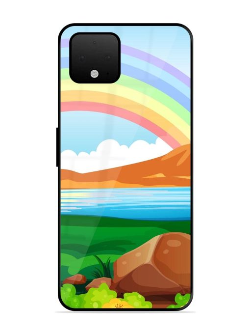 Rainbow Over The Lake Glossy Soft Edge Case for Google Pixel 4 Xl Chachhi