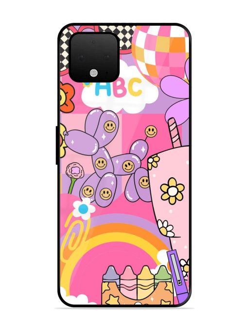 Whimsical Y2K Chaos Glossy Soft Edge Case for Google Pixel 4 Xl Chachhi