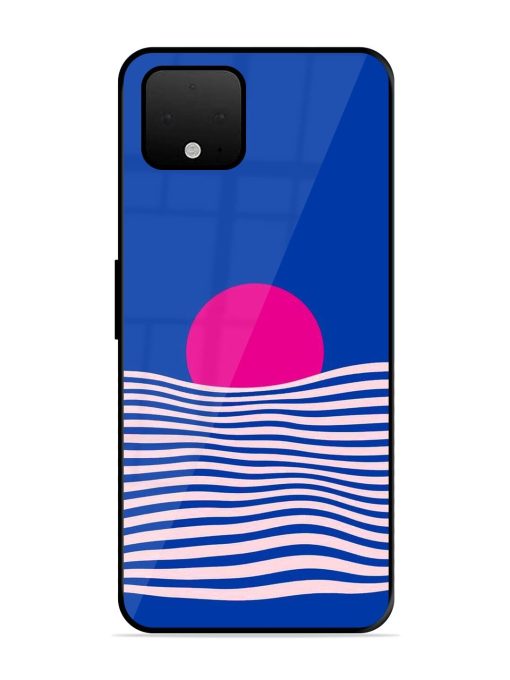 Pink Sunset Over Blue Waves Glossy Soft Edge Case for Google Pixel 4 Xl Chachhi