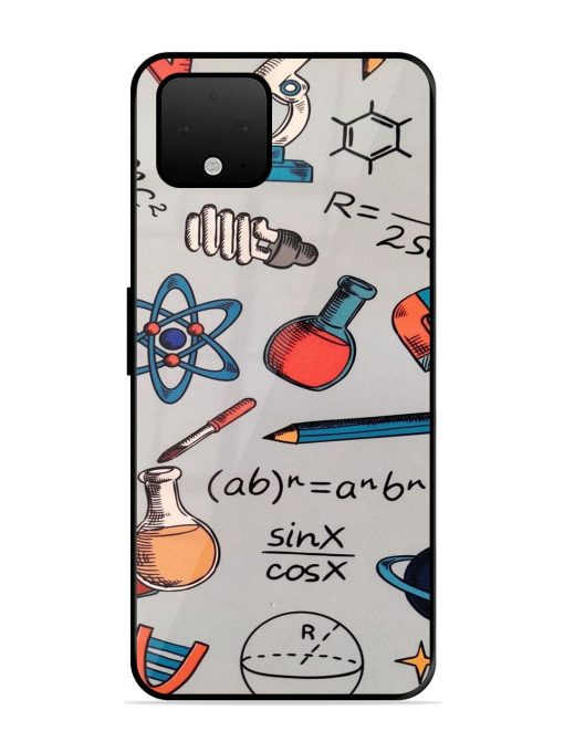 Science Doodle Delight Glossy Soft Edge Case for Google Pixel 4 Xl Chachhi