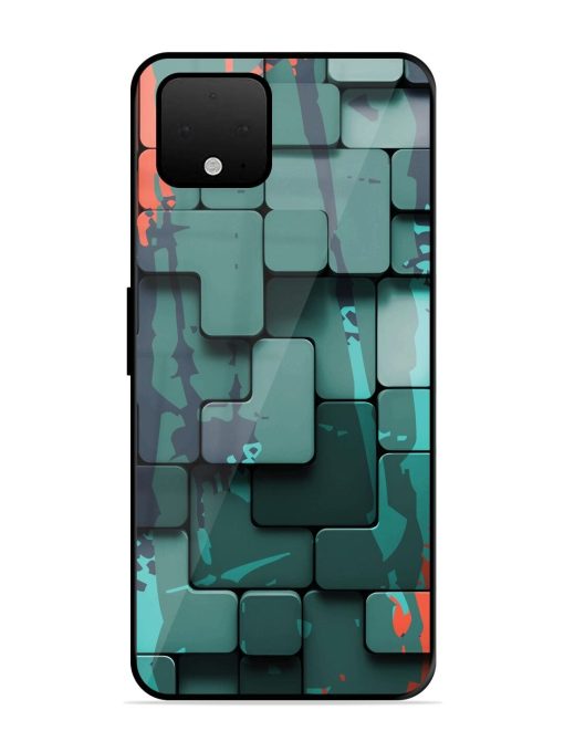 Abstract Geometric Mosaic Glossy Soft Edge Case for Google Pixel 4 Xl