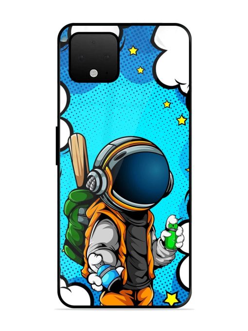 Space Graffiti Artist Glossy Soft Edge Case for Google Pixel 4 Xl Chachhi