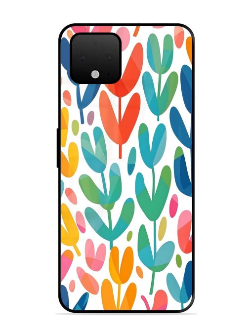 Rainbow Of Blooms Glossy Soft Edge Case for Google Pixel 4 Xl Chachhi