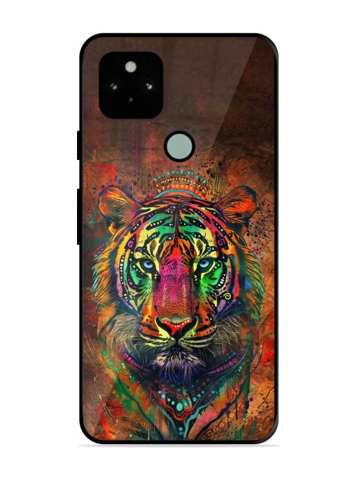 Cosmic Tiger Glossy Soft Edge Case for Google Pixel 5 Chachhi