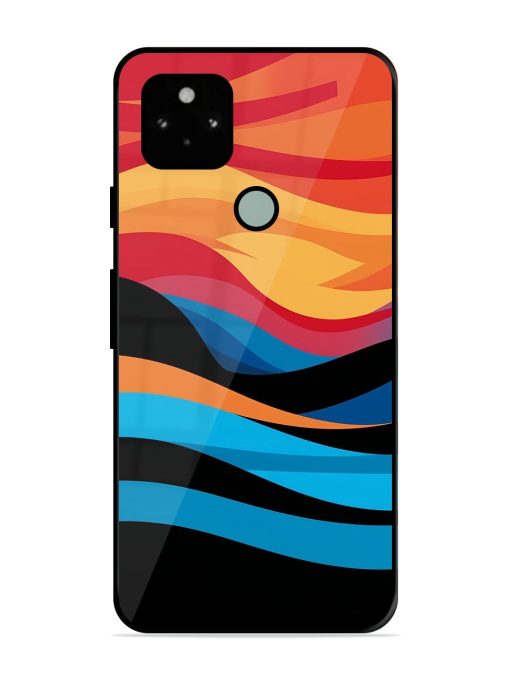 Blazing Currents Glossy Soft Edge Case for Google Pixel 5 Chachhi