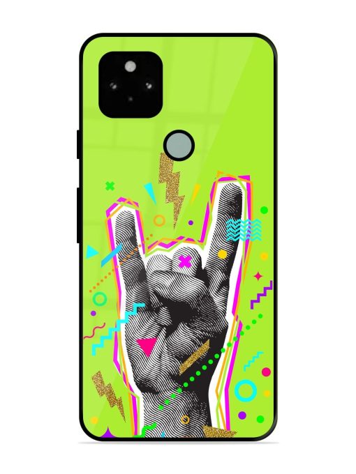 Neon Rock Glossy Soft Edge Case for Google Pixel 5 Chachhi