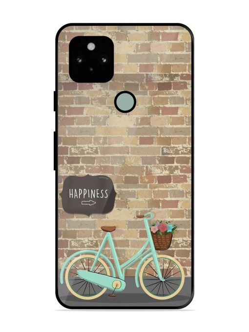 Pedaling Towards Happiness Glossy Soft Edge Case for Google Pixel 5 Chachhi