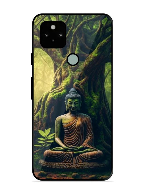 Green Buddha Art Glossy Soft Edge Case for Google Pixel 5 Chachhi