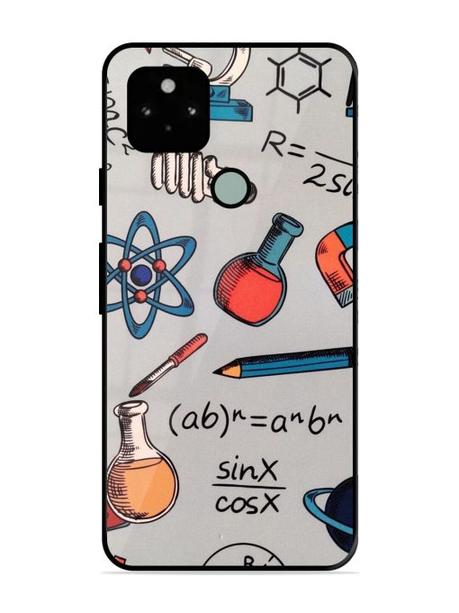 Science Doodle Glossy Soft Edge Case for Google Pixel 5 Chachhi