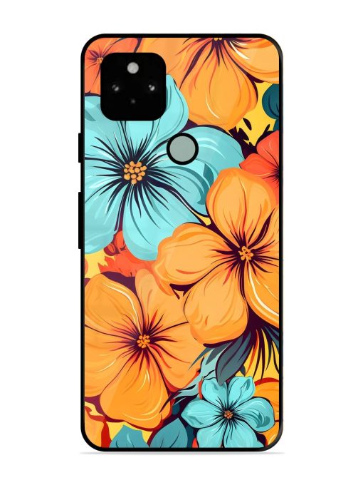 Tropical Bloom Glossy Soft Edge Case for Google Pixel 5 Chachhi