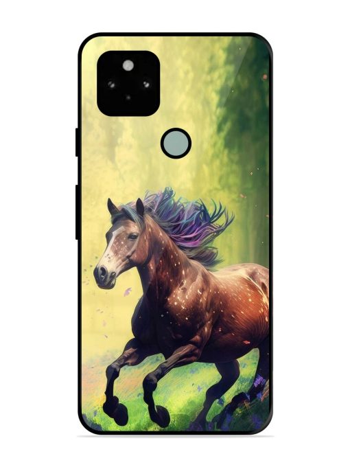 Enchanted Gallop Glossy Soft Edge Case for Google Pixel 5 Chachhi