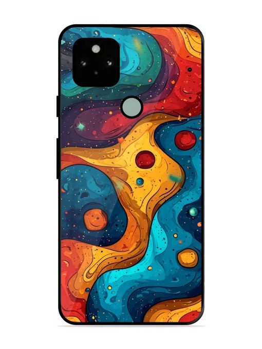 Cosmic Swirl Glossy Soft Edge Case for Google Pixel 5 Chachhi