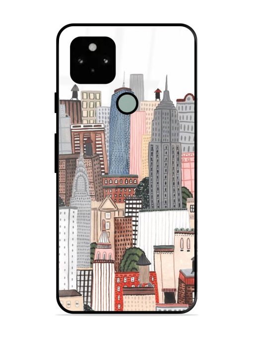 Cityscape Dreams Glossy Soft Edge Case for Google Pixel 5 Chachhi