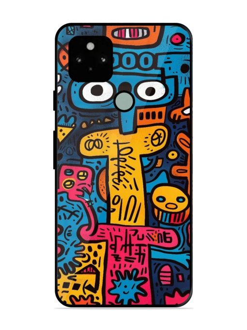 Doodletopia Glossy Soft Edge Case for Google Pixel 5 Chachhi