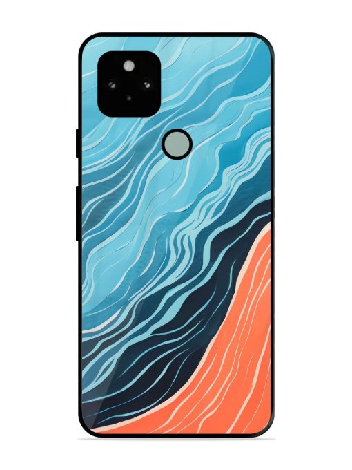 Oceanic Divide Glossy Soft Edge Case for Google Pixel 5 Chachhi