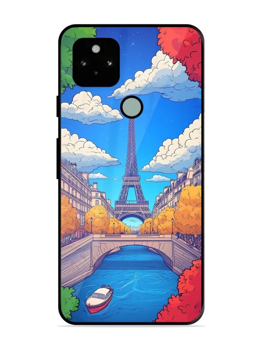 Parisian Panorama Glossy Soft Edge Case for Google Pixel 5 Chachhi