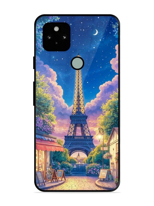 Twilight In Paris Glossy Soft Edge Case for Google Pixel 5 Chachhi