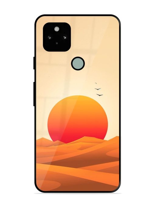 Desert Sunset Glossy Soft Edge Case for Google Pixel 5 Chachhi