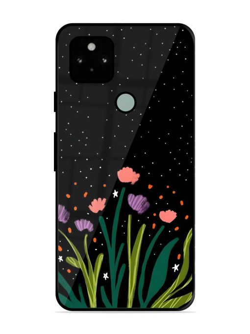 Midnight Bloom Glossy Soft Edge Case for Google Pixel 5 Chachhi