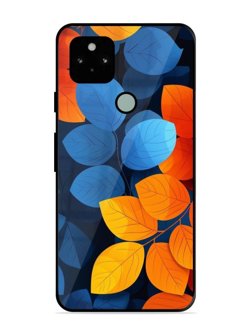 Autumn'S Contrast Glossy Soft Edge Case for Google Pixel 5 Chachhi