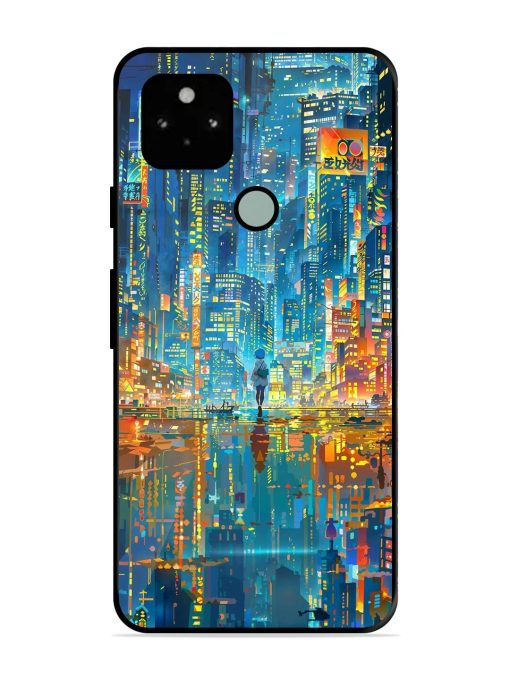 Neon Metropolis Glossy Soft Edge Case for Google Pixel 5