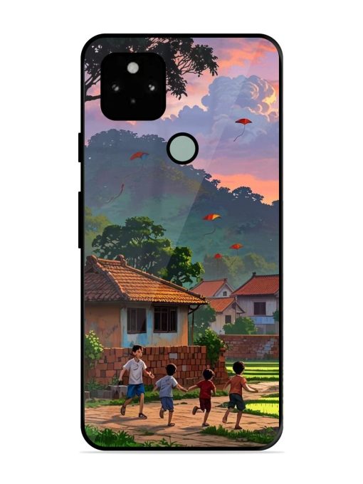 Sunset Play Glossy Soft Edge Case for Google Pixel 5 Chachhi