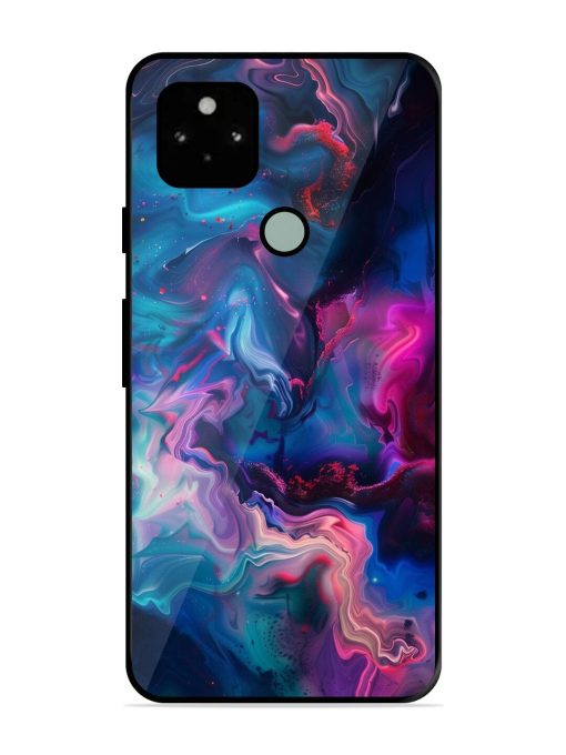 Cosmic Swirl Glossy Soft Edge Case for Google Pixel 5 Chachhi