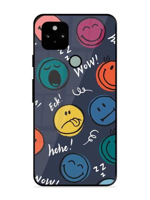 Emoticon Parade Glossy Soft Edge Case for Google Pixel 5 Chachhi