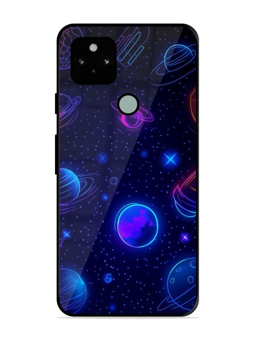 Neon Cosmos Glossy Soft Edge Case for Google Pixel 5 Chachhi