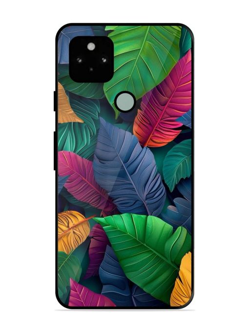 Tropical Tapestry Glossy Soft Edge Case for Google Pixel 5 Chachhi