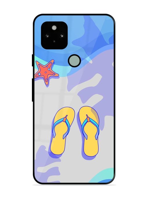 Sandy Toes And Salty Seas Glossy Soft Edge Case for Google Pixel 5 Chachhi