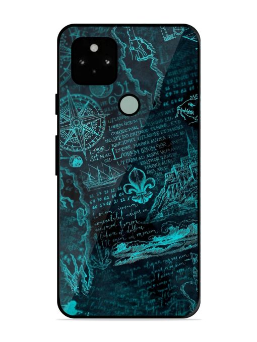 Nautical Notebook Glossy Soft Edge Case for Google Pixel 5 Chachhi