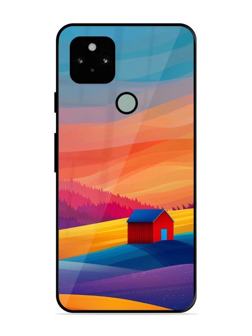 Sunset Solitude Glossy Soft Edge Case for Google Pixel 5 Chachhi