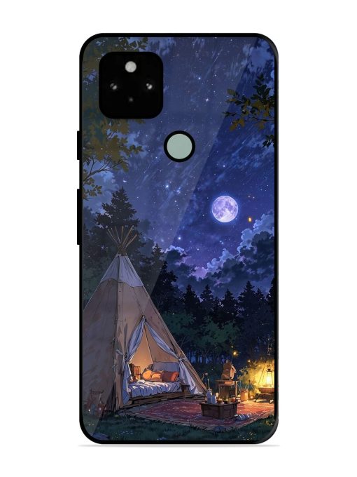 Moonlight Camping Glossy Soft Edge Case for Google Pixel 5 Chachhi